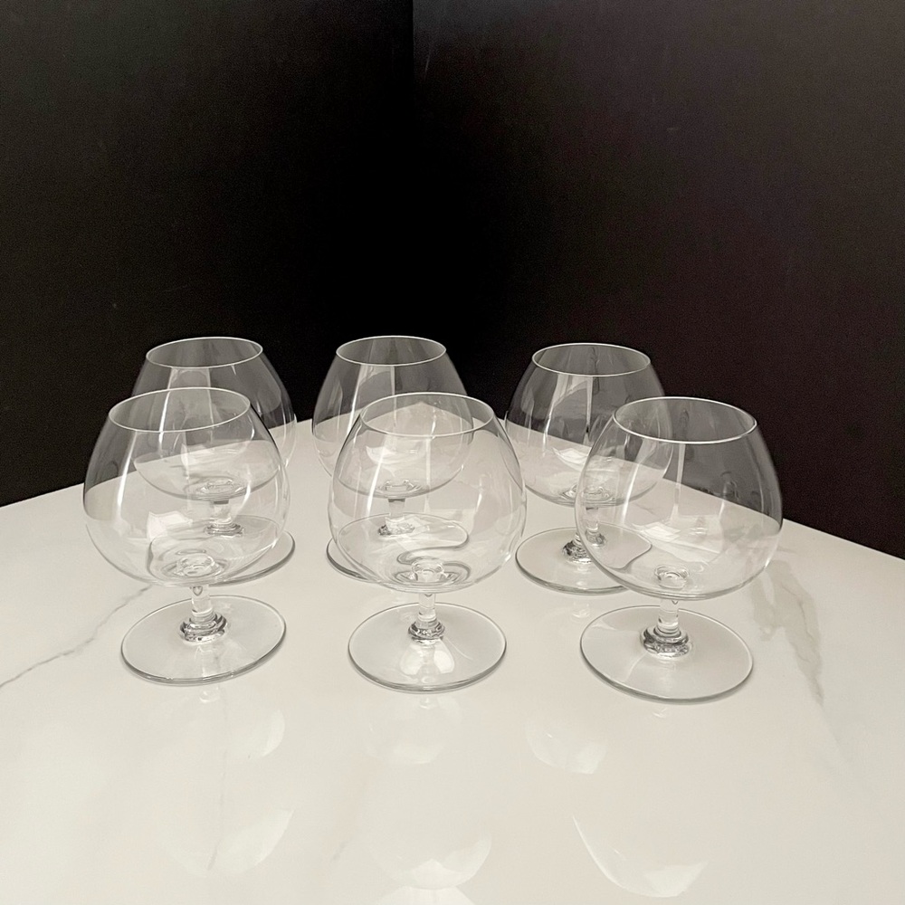 SET of 6 Snifter Glasses by Baccarat